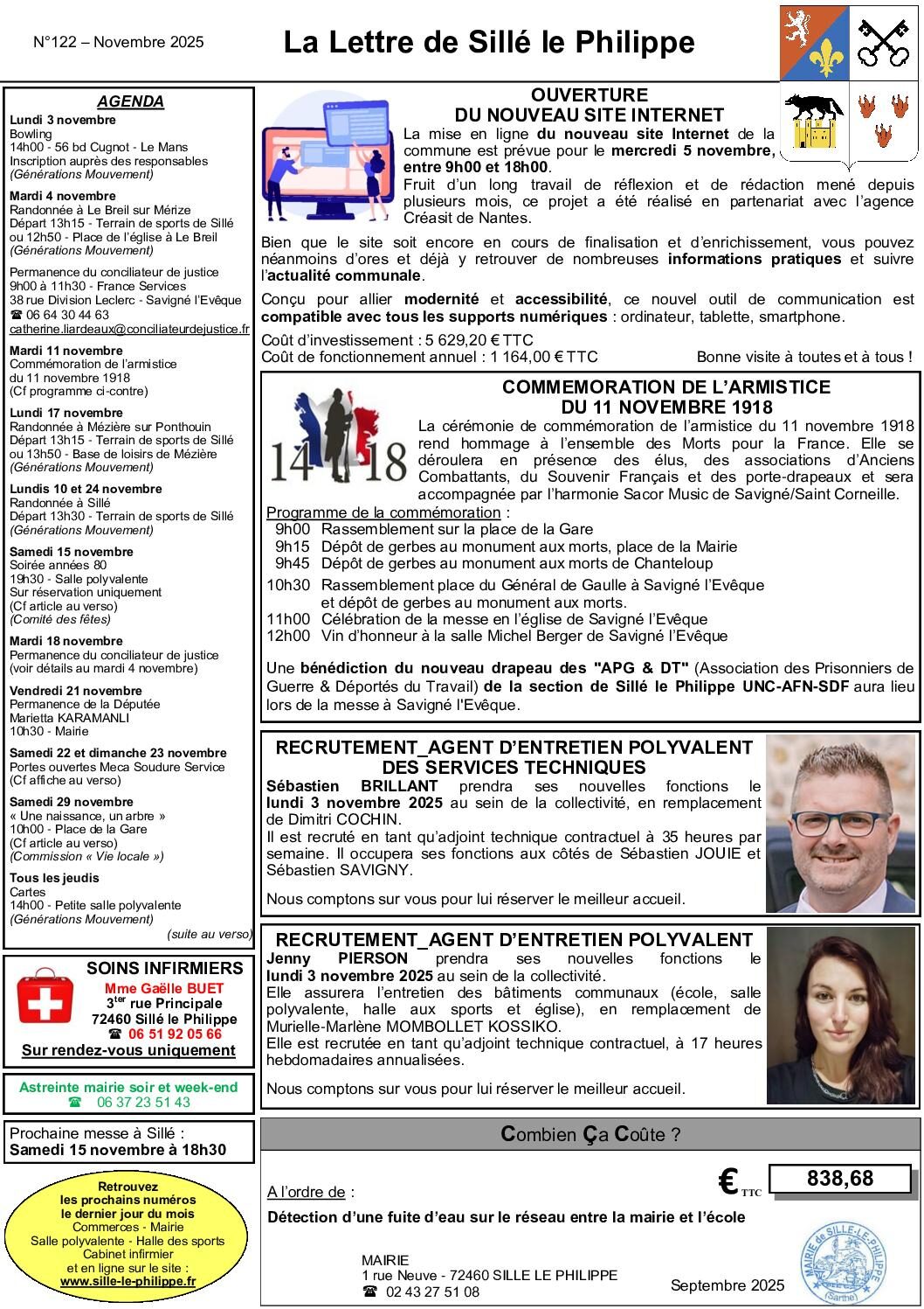 Image du document N122 Lettre de novembre 2025