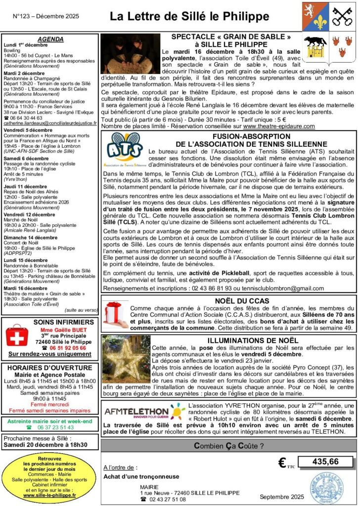 Image du document N123 Lettre de décembre