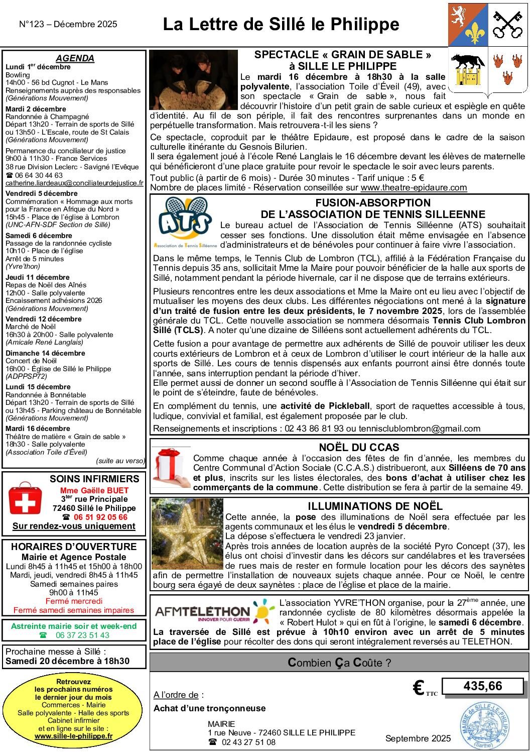 Image du document N123 Lettre de décembre