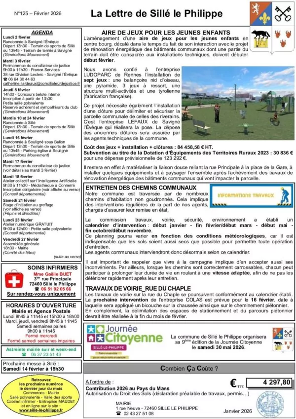 Image du document N125 Lettre de février