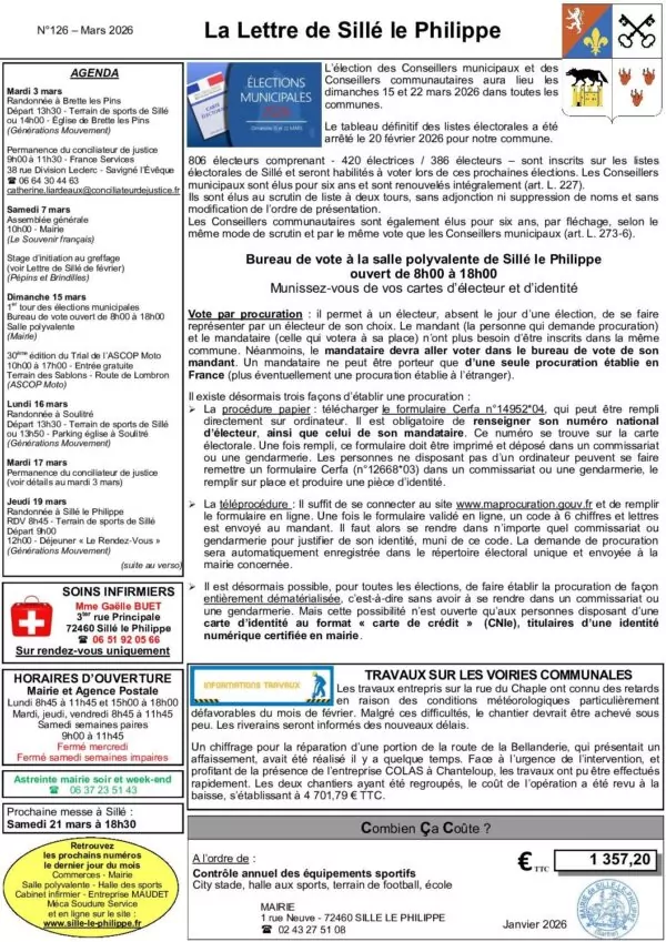 Image du document N126 Lettre de mars