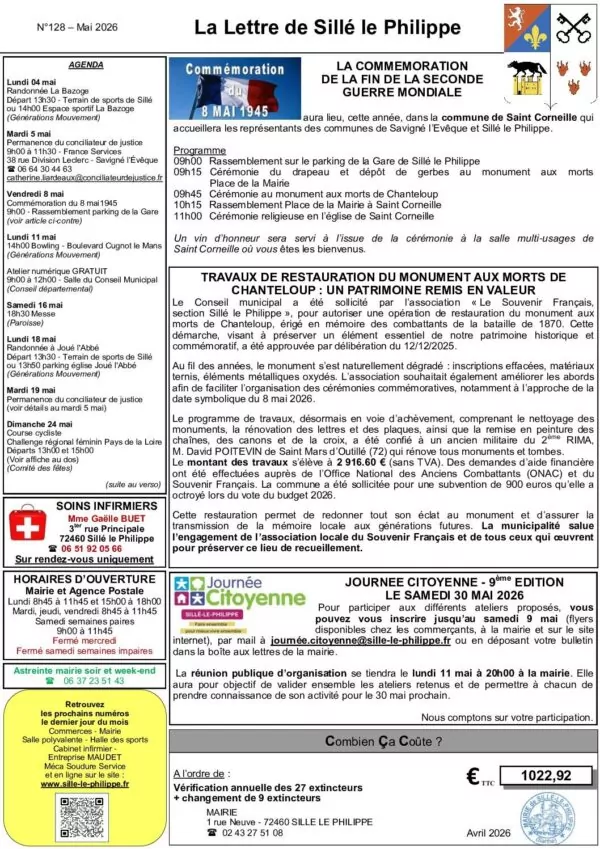 Image du document N128 Lettre de mai 2026